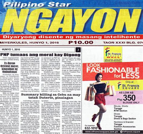 pilipino star balita ngayon.